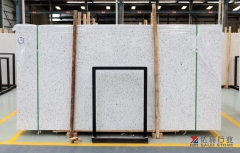 Alps White Color Engineer Stone Big Slabs Wholesale