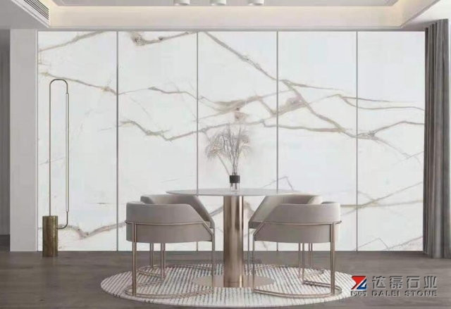 Chinese Calacatta White Marble Shown At Xiamen Stone Fair