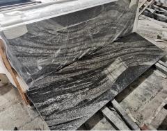 Spary White Countertops Flat Edge Sea Wave Granite