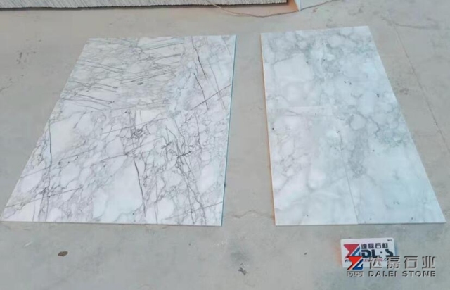 China Arabescato White Marble Thin Tiles Polished Tiles