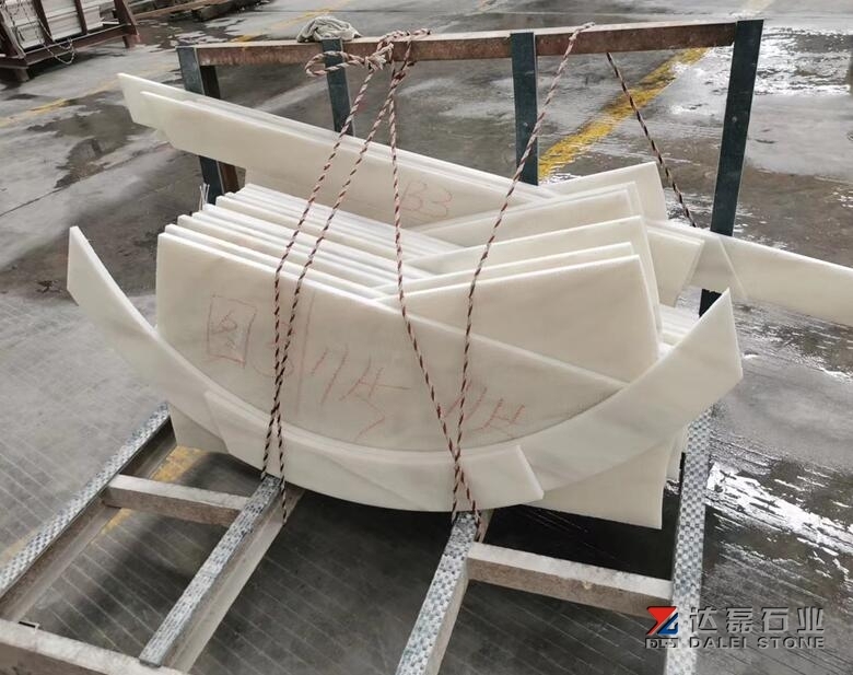 Pervious To Light Marble White Color Marble Steps Tiles