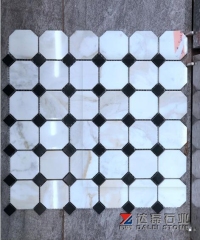 Calacata Marble Mosaic Tiles For Bathroon Wall