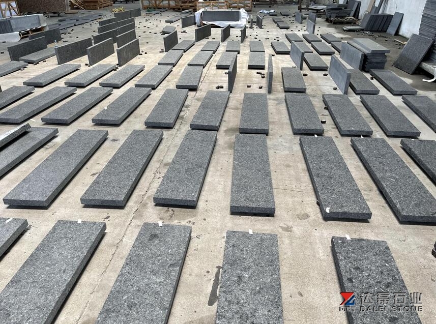 Angola Black Flamed Waterjet For Outdoor Paver And Copings Use