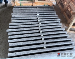 Angola Black Basalt Coping Tiles Bullnose Edge