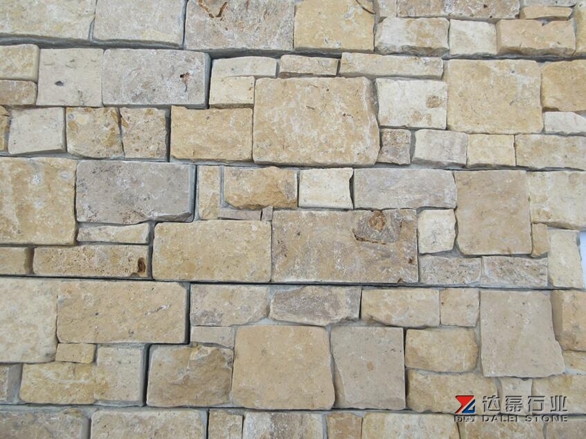 Yellow Color Beige Color Ledgestone Tiles Wholesale