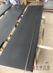 New Mongolian Black Granite Steps By Honed Finish