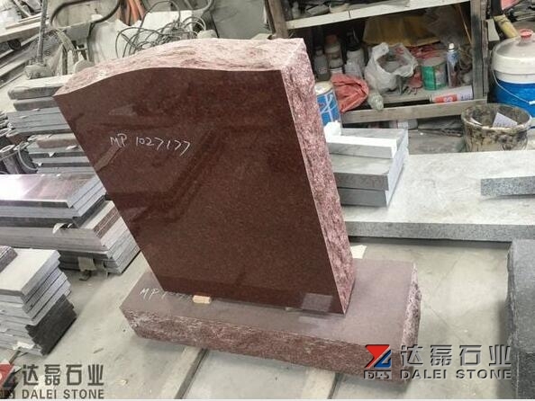 Imperial Red Granite Monument Upright Tombstone Wholesale
