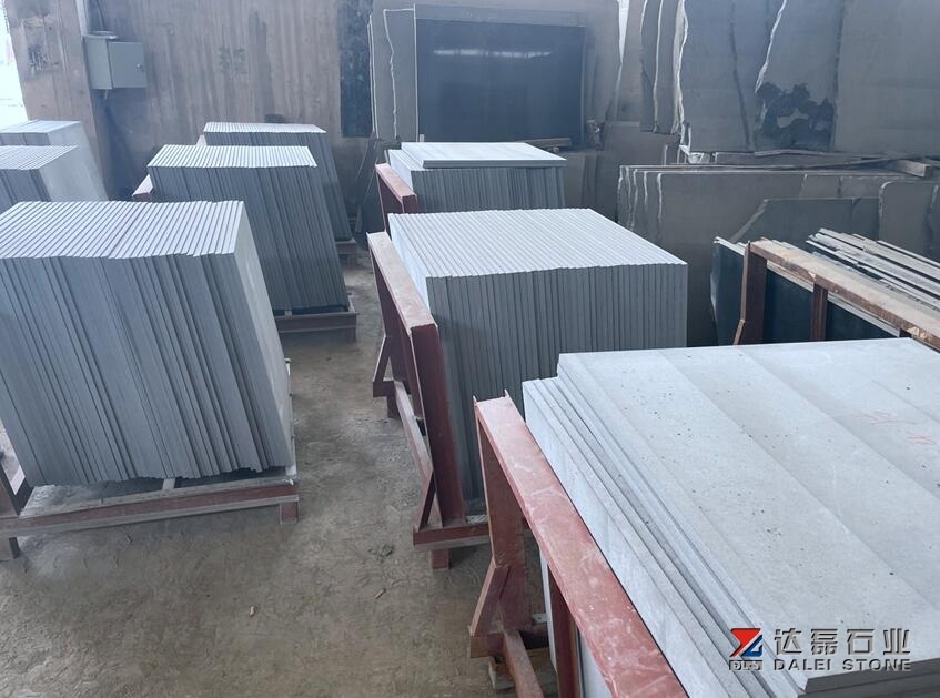 Candi Black Andesite Black Tiles Grinding Finsih Way