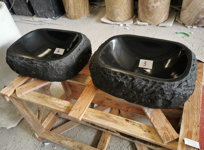 Hainan Black Basalt Sinks For Bathroom