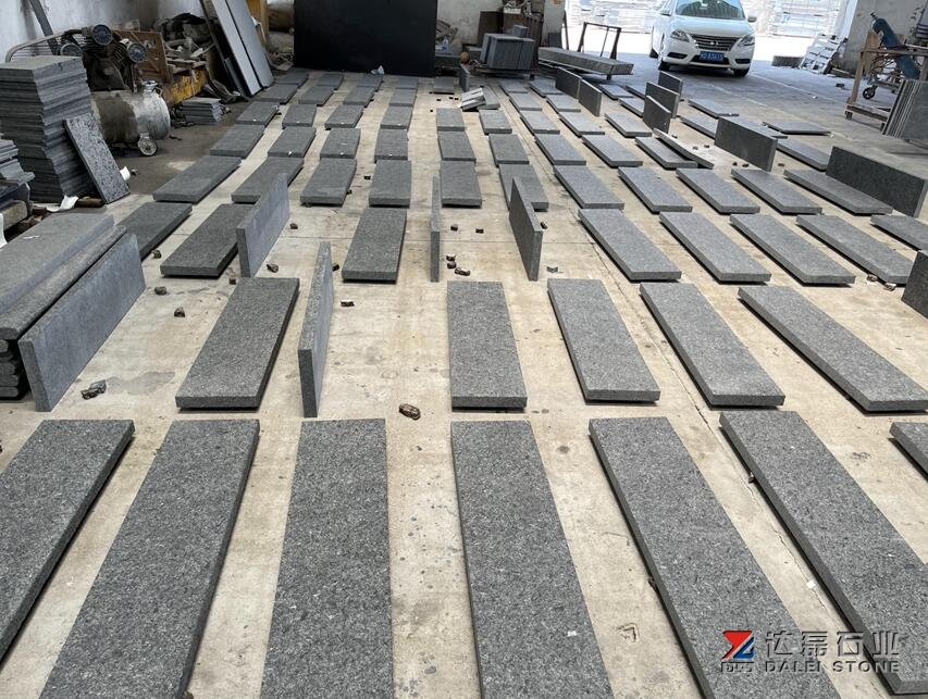 Black Basalt Angola Black Paving Tiles Steps Bolders