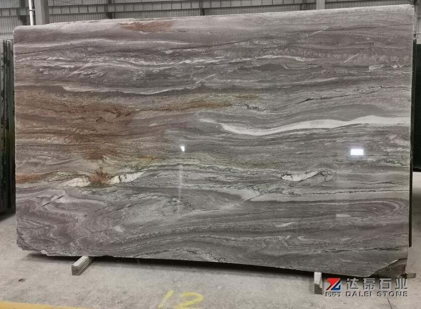 Purple White Grey Marble Big Slabs Wholesale