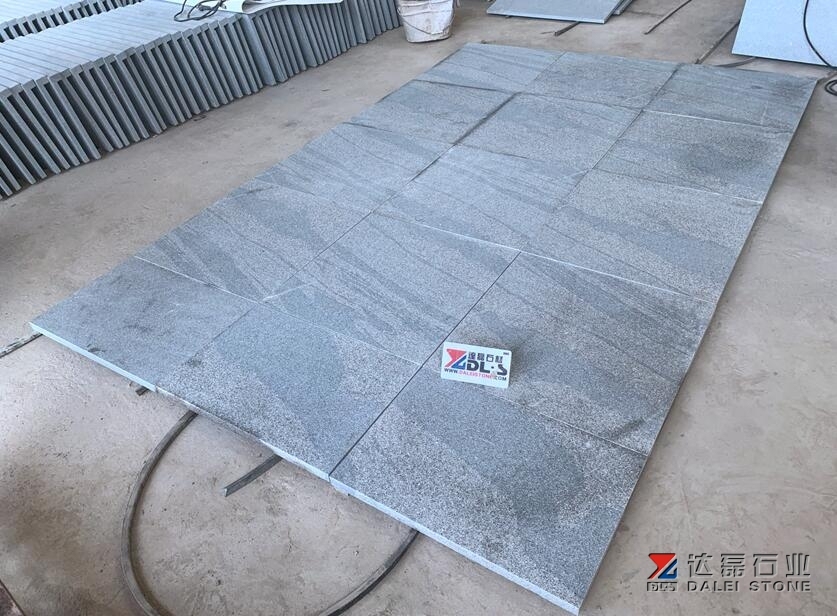Grey Landscape Stone Granite Tiles Flamed