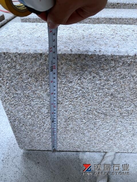 Yellow Rusty G682 Paving Stone Flamed and Chamfer Edge