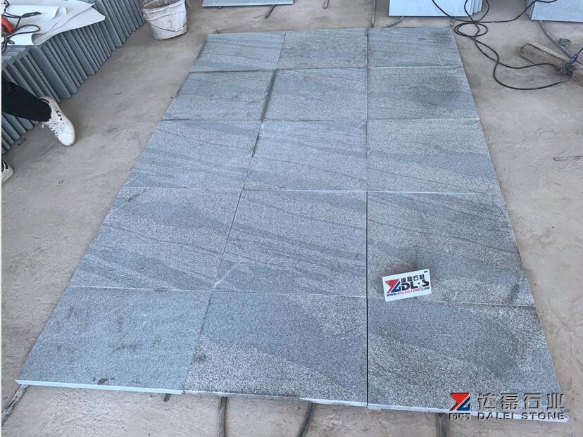 Grey Landscape Stone Granite Tiles Flamed