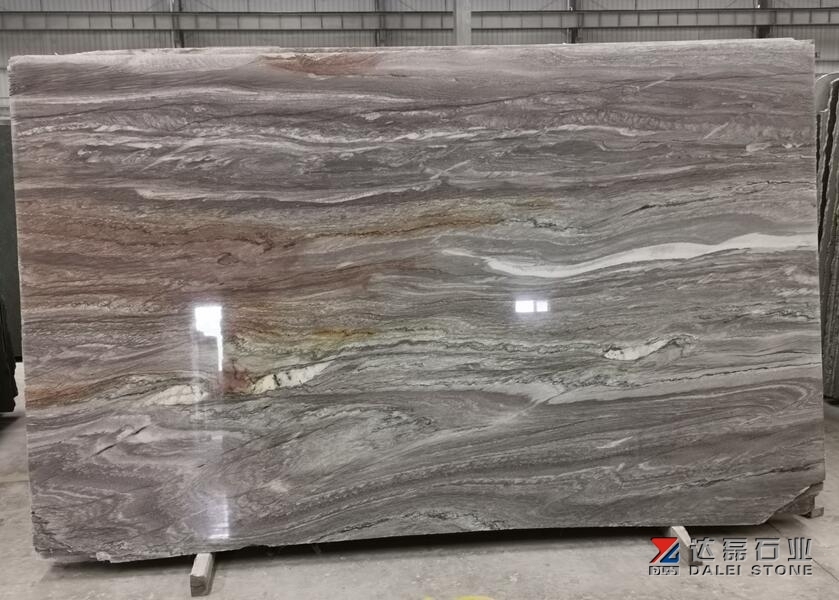 Purple White Grey Marble Big Slabs Wholesale