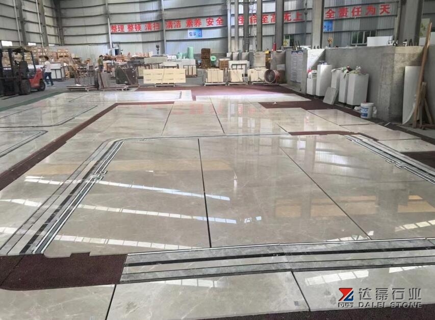 Elengance Grey Marble Polished Lobby Floor Tiles