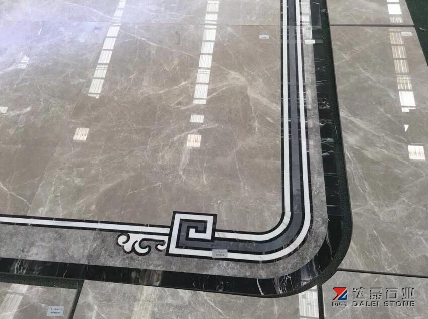 Elengance Grey Marble Polished Lobby Floor Tiles