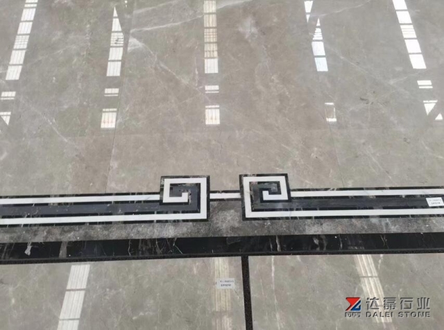 Elengance Grey Marble Polished Lobby Floor Tiles