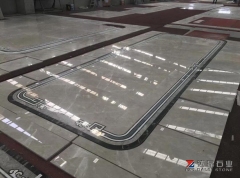 Elengance Grey Marble Polished Lobby Floor Tiles