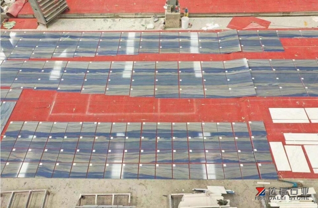Blue Marble Tiles Polished Top Surface