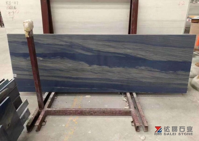 Blue Marble Tiles Polished Top Surface