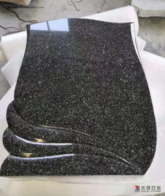 Snow Black Snow Green Black Granite Tombstone Monument Headstone