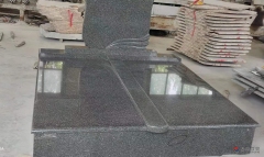 Snow Black Snow Green Black Granite Tombstone Monument Headstone