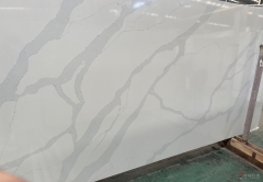 White Color Calacatta Quartz Big Slabs Calacatta Quartz