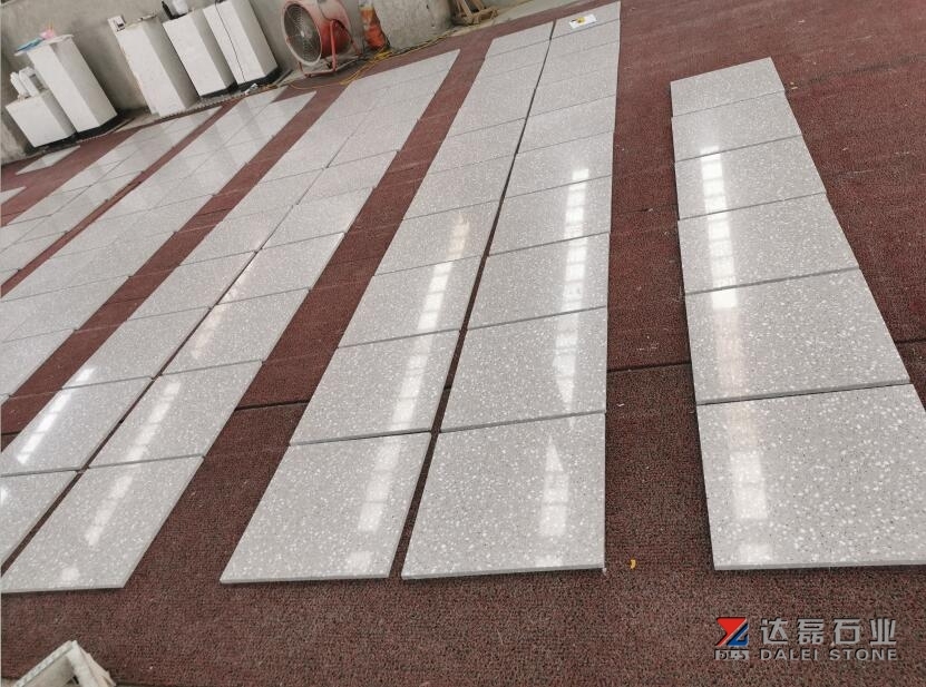 Grey Color Terrazzo Artificial Stone Cut To Size Supply to Building Project