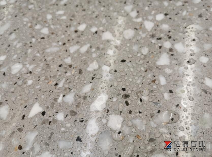Grey Color Terrazzo Artificial Stone Cut To Size Supply to Building Project