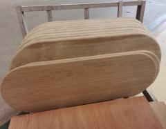 Beige Travertine Coffee Table Tops