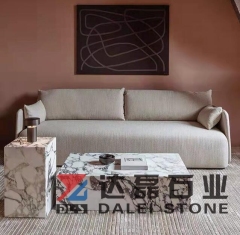 Calacatta Viola White Marble Table For Living Room Hotel Project
