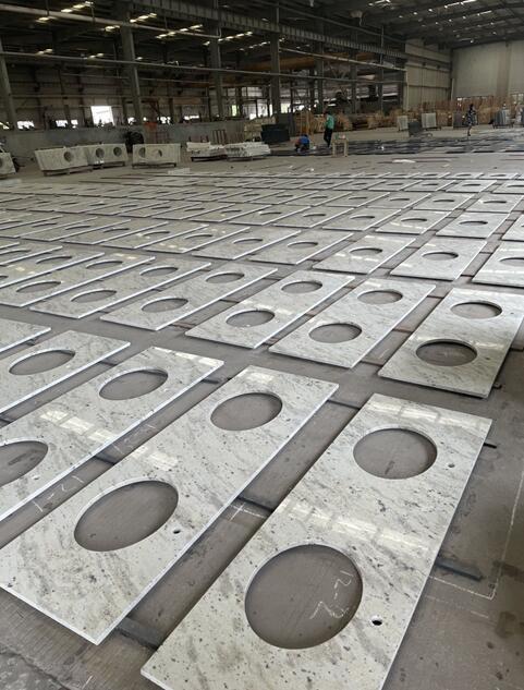 Andromeda White Granite Countertop Vanity Tops