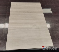 White Wooden Marble Polished Slabs Tiles On Sale Discount Price