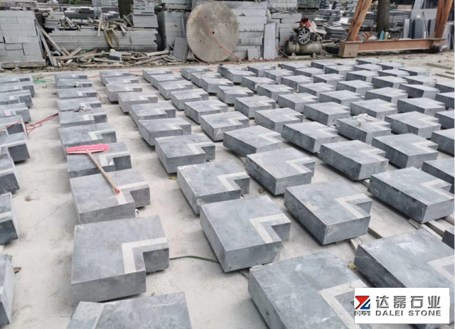 Blue Limestone Kerbstones Curbstone Honed Outdoor Pavers