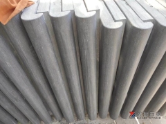 Blue Limestone Coping Tiles Bullnose Edge Flamed Brush