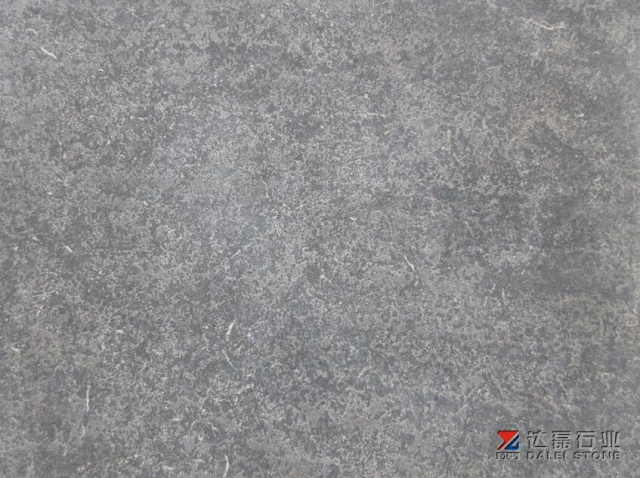Blue Limestone Flamed Tiles Factory Cutting
