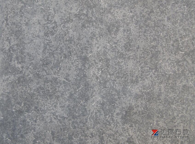 Blue Limestone Flamed Tiles Factory Cutting