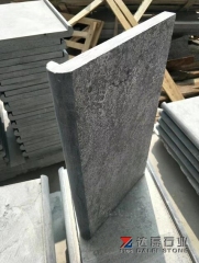 Blue Limestone Swimming Pool Tiles Coping Tiles Flamed Brush