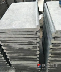 Blue Limestone Swimming Pool Tiles Coping Tiles Flamed Brush