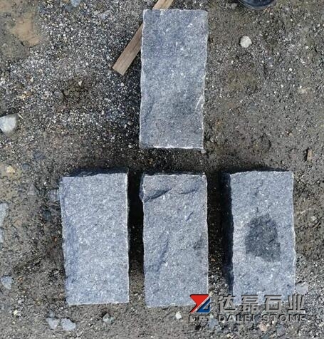 Orginal g684 Black Basalt Natural Split Cube Stone