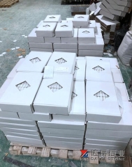 Carrara White Marble Thin Tiles 1cm Top Honed Big Chamfer