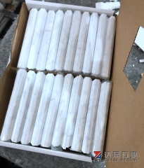 White Carrara Marble Subway Tiles Honed Tiles