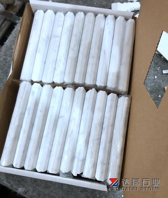 White Carrara Marble Subway Tiles Honed Tiles