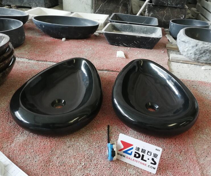 Mongolia Black Granite Wash Basins 600x400x100