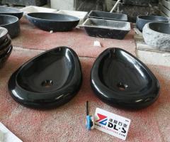 Mongolia Black Granite Wash Basins 600x400x100