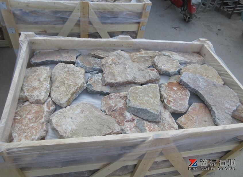 Rusty Yellow Cultural Stone Pavers Tiles Wall Stone
