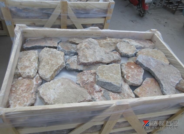 Rusty Yellow Cultural Stone Pavers Tiles Wall Stone