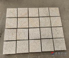 Sunset Gold Granite Yellow Rusty G682 Granite Cube Stone Bush Hammered