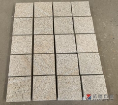Sunset Gold Granite Yellow Rusty G682 Granite Cube Stone Bush Hammered